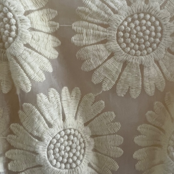 YELLOW FLORAL EMBROIDERED ASOS SPRING DRESS - Picture 4 of 5